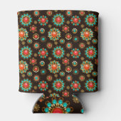 Etnische Broches Naadloos Patroon Blikjeskoeler (Achterkant)