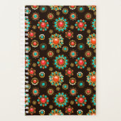 Etnische Broches Naadloos Patroon Planner (Voorkant)