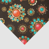 Etnische Broches Naadloos Patroon Tissuepapier (Detail)