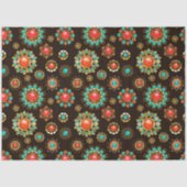 Etnische Broches Naadloos Patroon Tissuepapier (Voorkant)