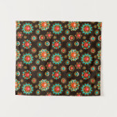 Etnische Broches Naadloos Patroon Wandkleed (Voorkant (horizontaal))