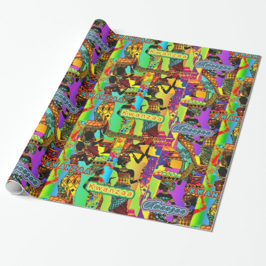 Etnische Cadeaupapier (Uitgerold)