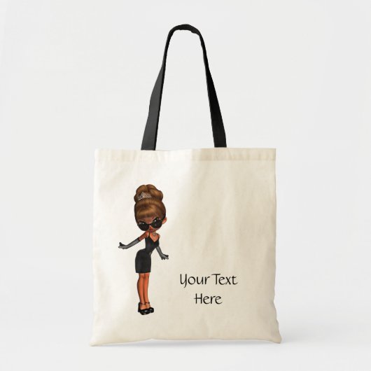 Etnische diva-prinses-totetas tote bag (Voorkant)