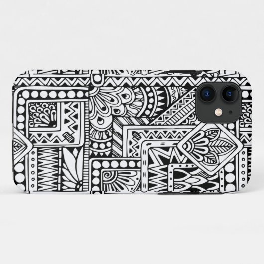 Etnische Doodle Case-Mate iPhone Case (Achterkant (horizontaal))