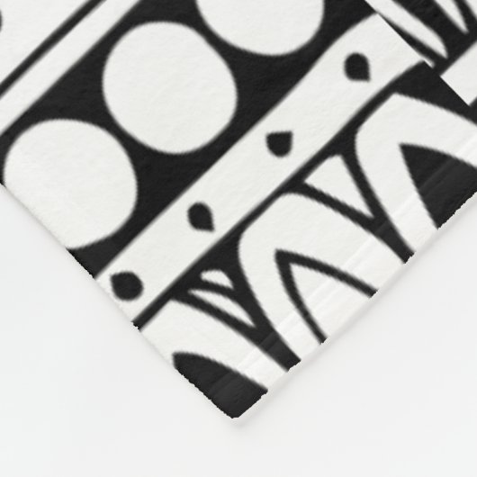 Etnische Doodle Fleece Deken (Hoek)