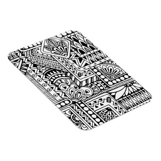 Etnische doodle magneet (Rechterzijde)