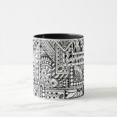 Etnische Doodle Mok (Midden)