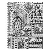 Etnische Doodle Notitieboek (Voorkant)