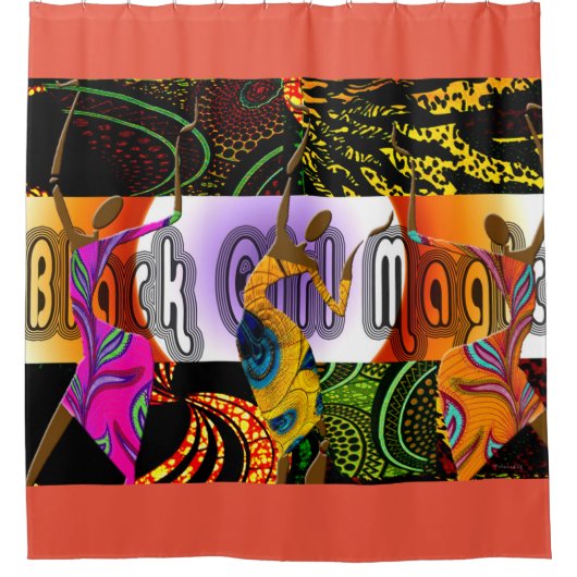 Etnische Douchegordijn (Voorkant)