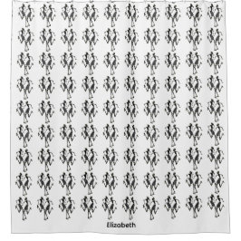 Etnische en Afrikaanse kunst Douchegordijn