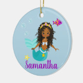 Etnische Etnische Aankomst van de Amerikaanse Zeem Keramisch Ornament (Links)