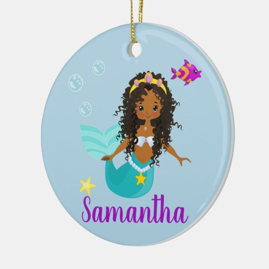 Etnische Etnische Aankomst van de Amerikaanse Zeem Keramisch Ornament (Links)