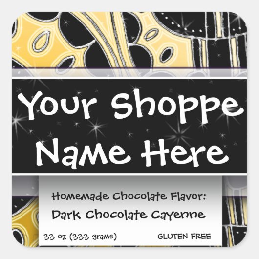 Etnische exotische Marokkaanse Western-Aziatische  Vierkante Sticker (Voorkant)