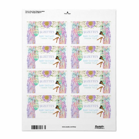 Etnische Fairy Dream Catcher Favor Gift Dank u Etiket (Full Sheet)