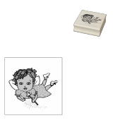 Etnische fee rubberstempel (Gestempeld)