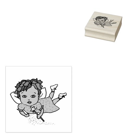 Etnische fee rubberstempel (Gestempeld)