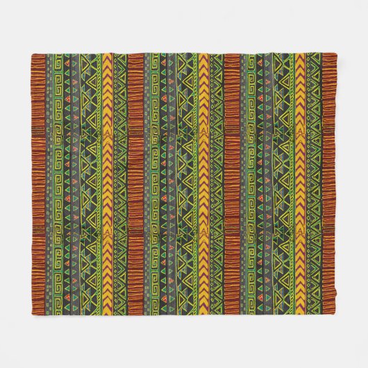 Etnische Fleece Deken (Voorkant (Horizontaal))