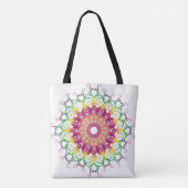Etnische florak-multicolor mandala. tote bag (Achterkant)