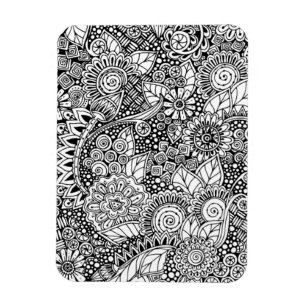 Etnische Floral geïnspireerd Magneet