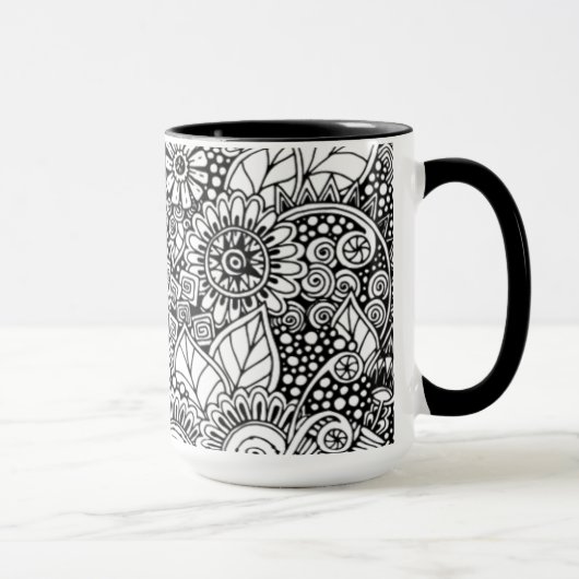 Etnische Floral geïnspireerd Mok (Rechts)