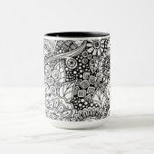 Etnische Floral geïnspireerd Mok (Midden)