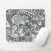 Etnische Floral geïnspireerd Muismat (Met muis)