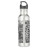Etnische Floral geïnspireerd Waterfles (Achterkant)