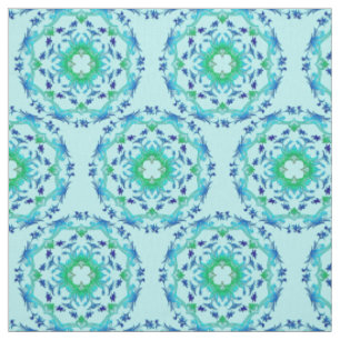 Etnische florale cirkels mandala/patroon. stof