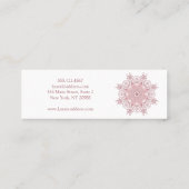 etnische florale koraal mandala . mini visitekaartje (Achterkant)