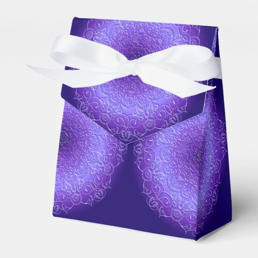 Etnische florale mandala. bedankdoosjes (Voorkant Zijde)