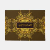 Etnische florale mandala. deurmat (Voorkant)