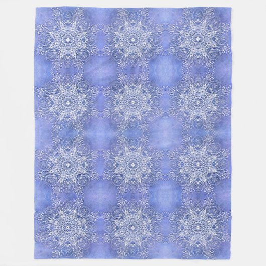 Etnische florale mandala. fleece deken (Voorkant)