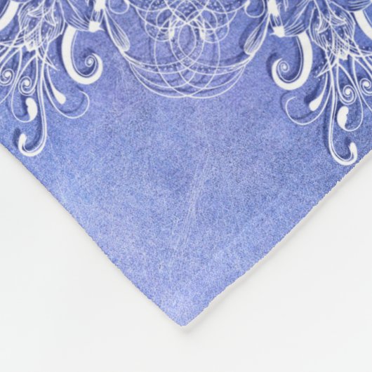 Etnische florale mandala. fleece deken (Hoek)