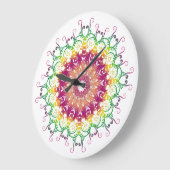 Etnische florale mandala. grote klok (Hoek)