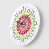 Etnische florale mandala. grote klok (Hoek)