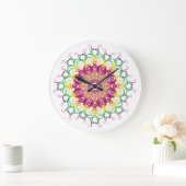 Etnische florale mandala. grote klok (Huis)