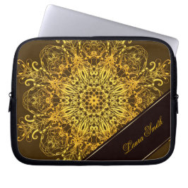 Etnische florale mandala. laptop sleeve