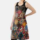 Etnische florale mandala naadloos. Kleurrijk m Schort (Insitu)