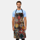 Etnische florale mandala naadloos. Kleurrijk m Schort (Gedragen)