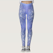 Etnische florale mandala op grunge achtergrond leggings (Voorkant)
