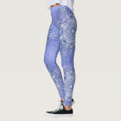 Etnische florale mandala op grunge achtergrond leggings (Links)