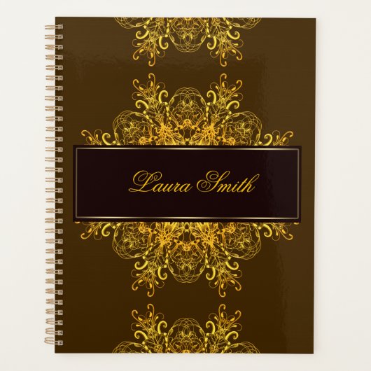 Etnische florale mandala. planner (Voorkant)