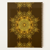 Etnische florale mandala. planner (Achterkant)