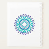 Etnische florale mandala. planner (Achterkant)