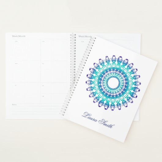 Etnische florale mandala. planner (Display)