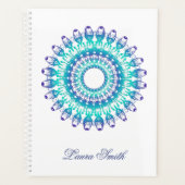 Etnische florale mandala. planner (Voorkant)