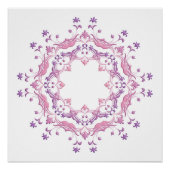 Etnische florale mandala. poster (Voorkant)