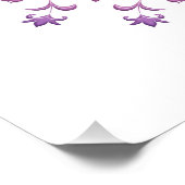 Etnische florale mandala. poster (Hoek)