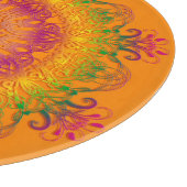 Etnische florale mandala. snijplank (Hoek)