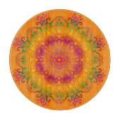 Etnische florale mandala. snijplank (Voorkant)